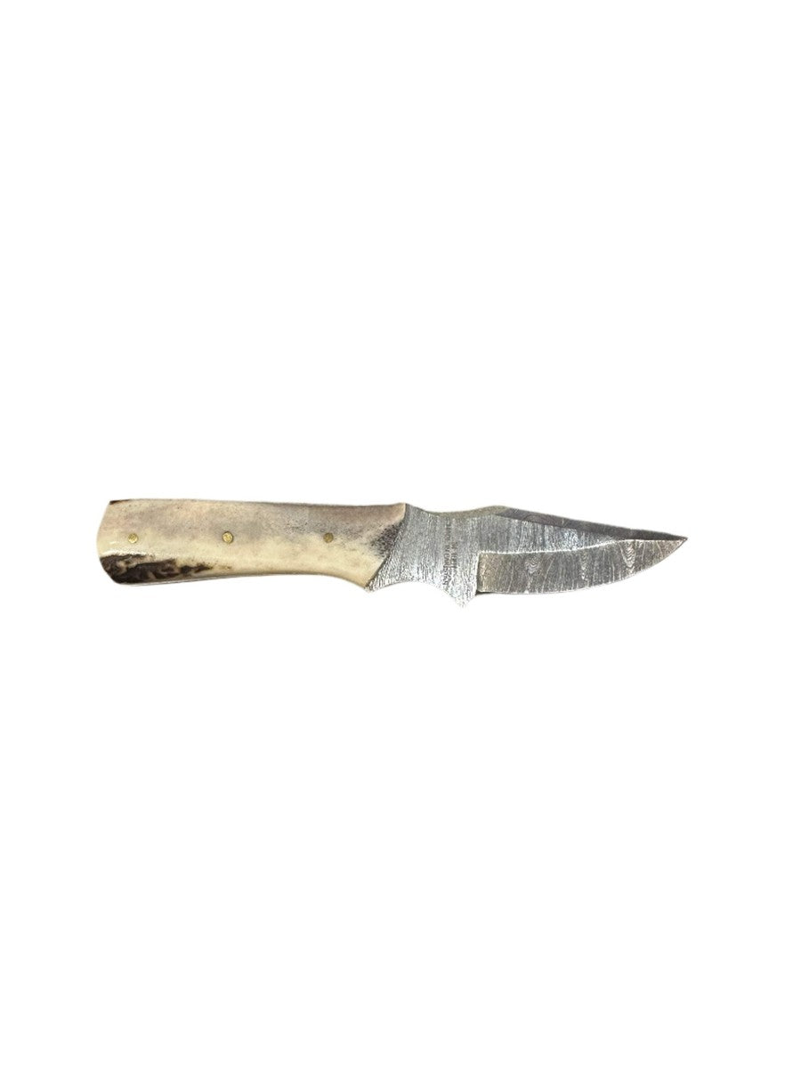 CIRCLE SH CUTLERY BONE COLOR WITH BROWN DESIGN KNIFE - SF1001