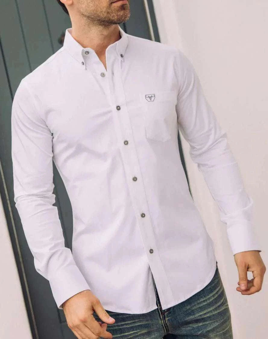 PLATINI SHIRT LONG SLEEVE WHITE CTL9259 Laherradurawwnc.com
