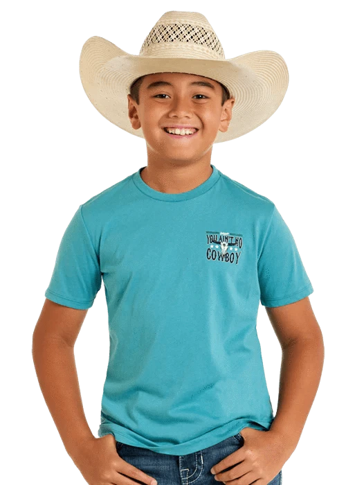 ROCK&ROLL KIDS TEAL/ DALE SKULL GRAPHIC- BB21T06792 Laherradurawwnc.com
