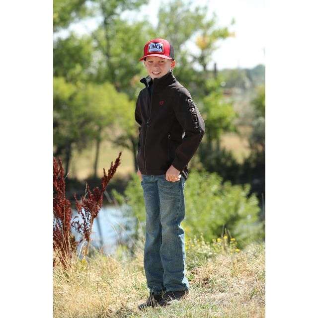 Cinch Boys Jacket - LEAD, DONT FOLLOW MWJ5070003 BRN Laherradurawwnc.com