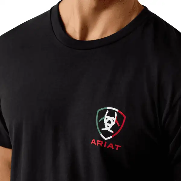 Ariat Tres Herraduras T-Shirt Black- 10054357 Laherradurawwnc.com