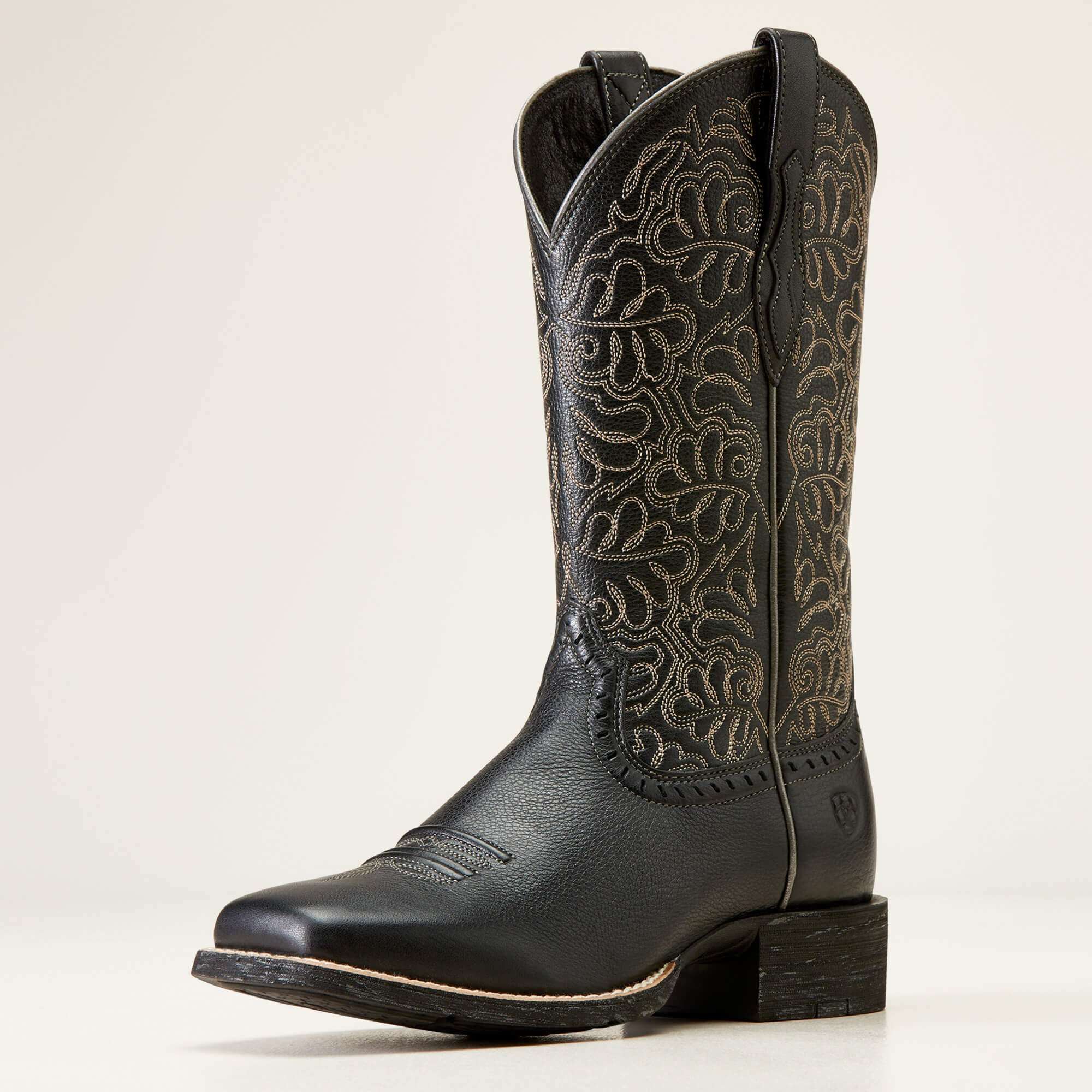 WOMENS ARIAT ROUND UP REMUDA SQUARE TOE BOOT -10034024 Laherradurawwnc.com