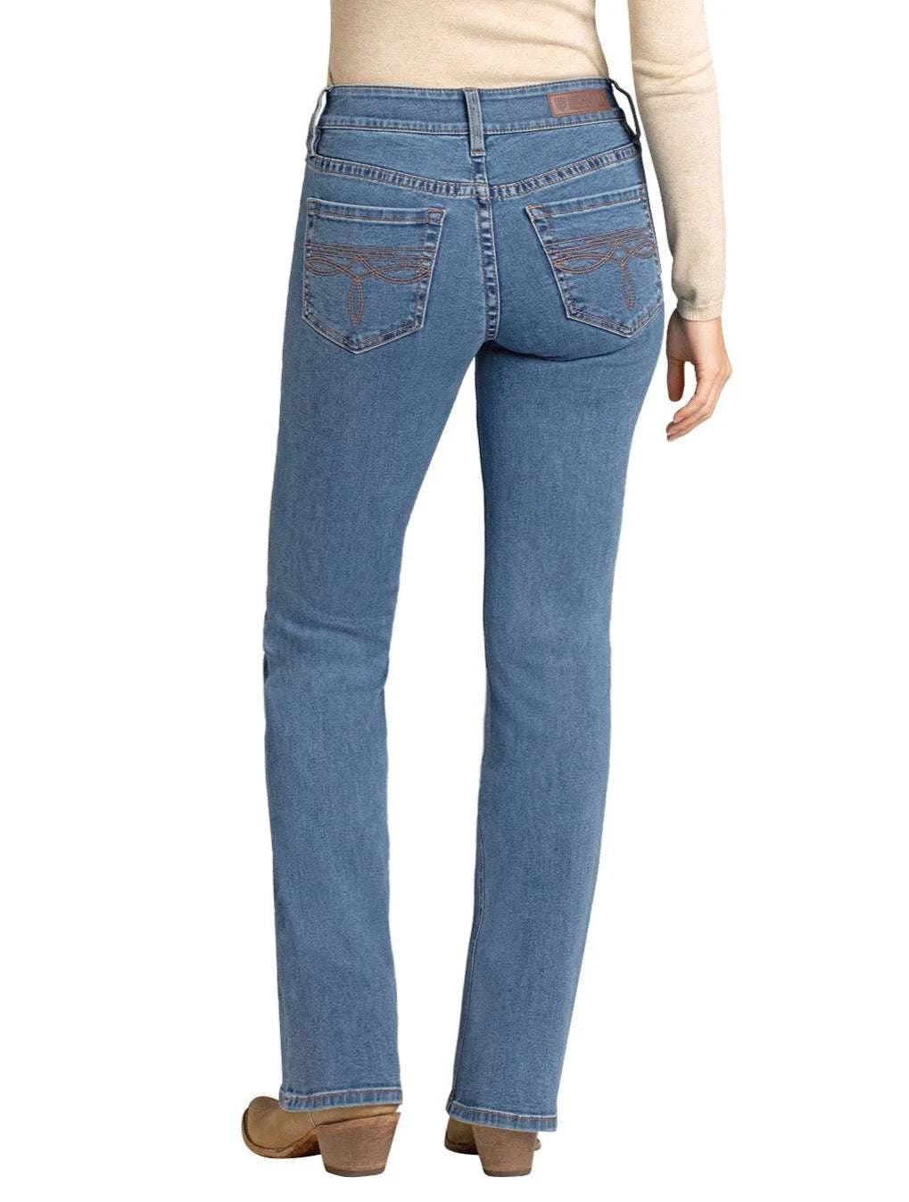 ROCK&ROLL WOMEN MEDIUM WASH MID RIDE BOOTCUT JEAN-BW4MD07188 Laherradurawwnc.com
