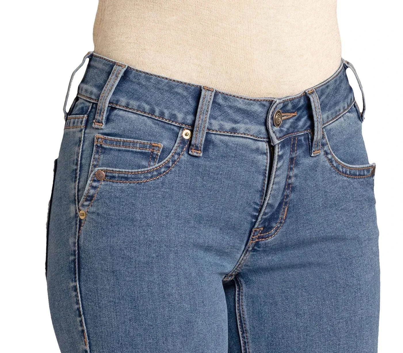 ROCK&ROLL WOMEN MEDIUM WASH MID RIDE BOOTCUT JEAN-BW4MD07188 Laherradurawwnc.com