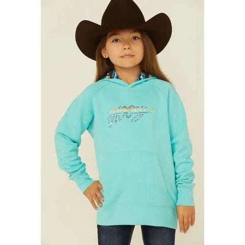 HOOEY GIRLS TEAL CARICO HOODIE -HH1198TL Laherradurawwnc.com