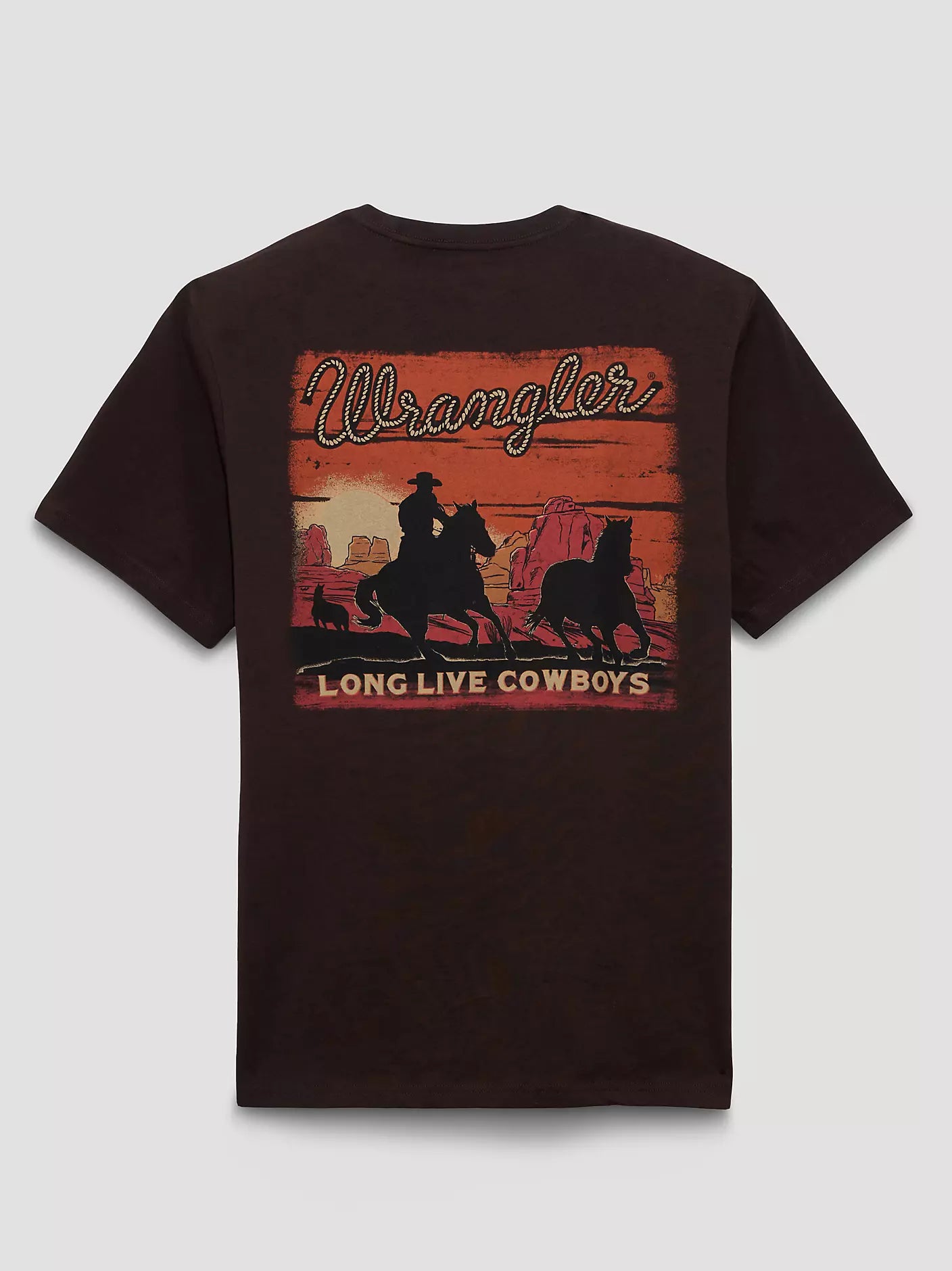 MENS WRANGLER COWBOY AT SUNSET T-SHIRT 112375842 Laherradurawwnc.com