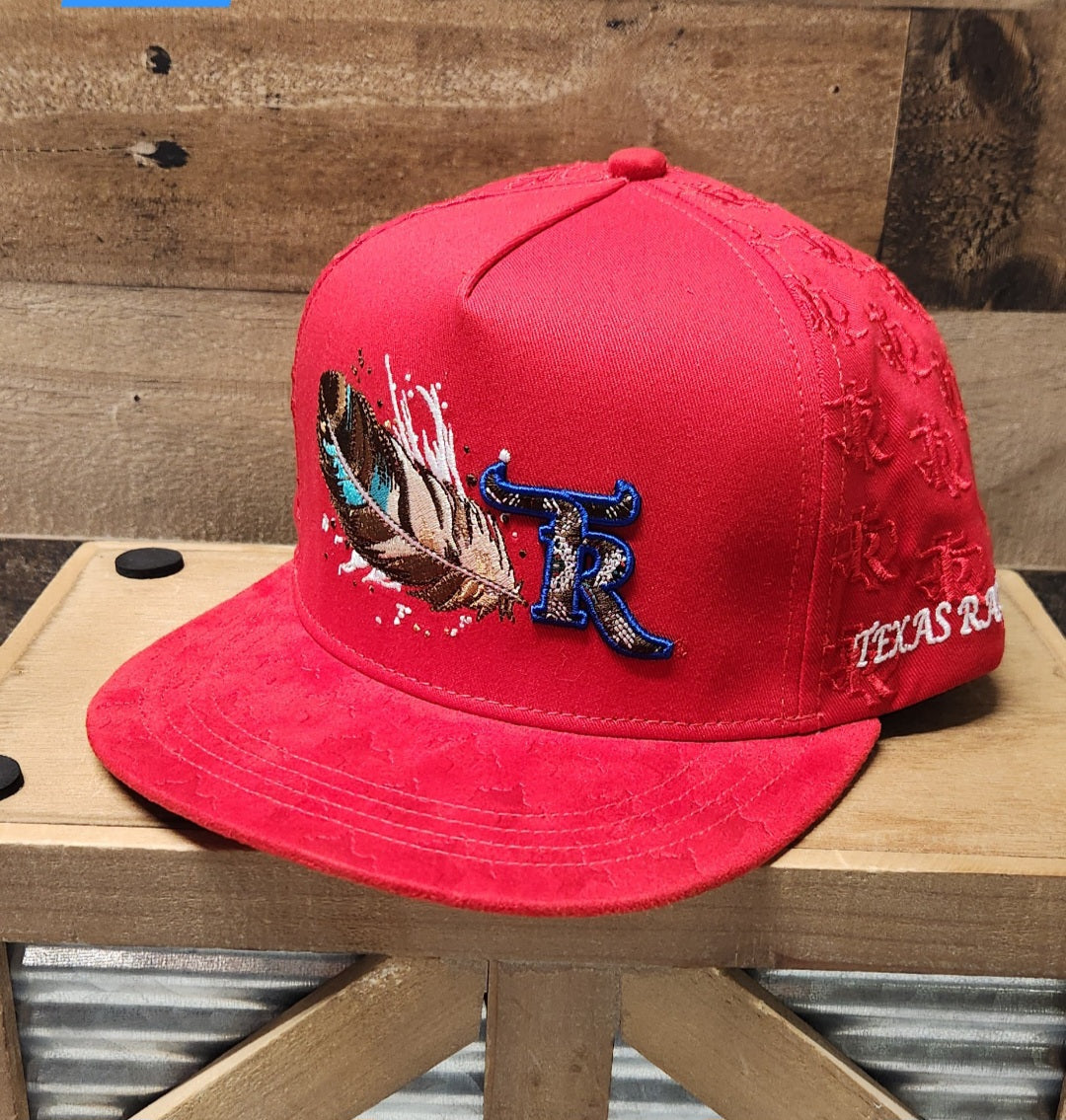 TEXAS RANCH RED WITH BROWN LEAF CAP