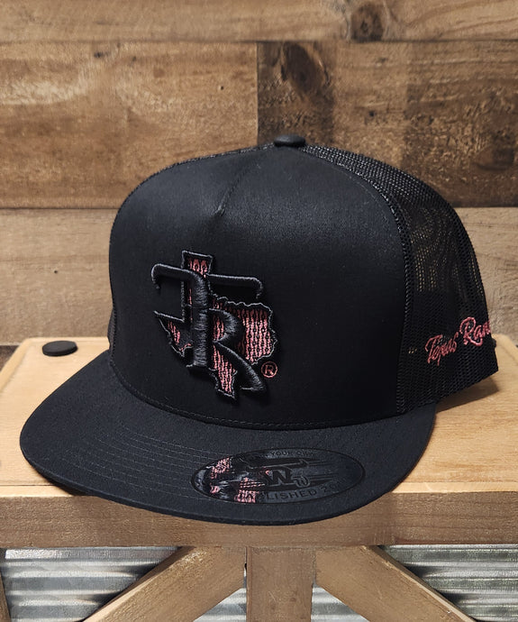 TEXAS RANCH BLACK AND PINK CAP