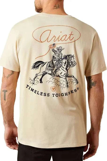 ARIAT MEN NATURAL ROPERS DELIGHT SS TSHIRT-10065893 Laherradurawwnc.com