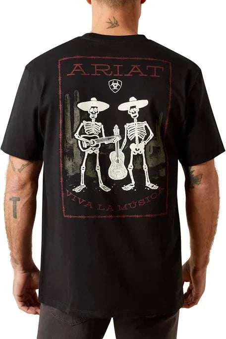 ARIAT MEN BLACK GRATEFUL MUERTOS SS TSHIRT -10065895 Laherradurawwnc.com