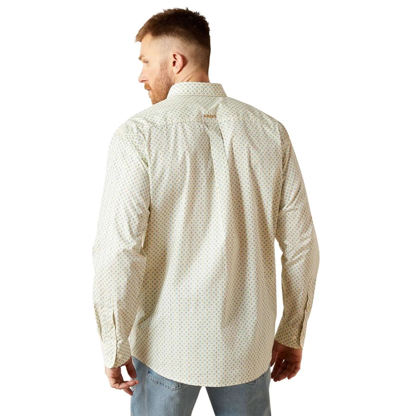 ARIAT MENS CREAM TIMBER LS SHIRT-10065770 Laherradurawwnc.com