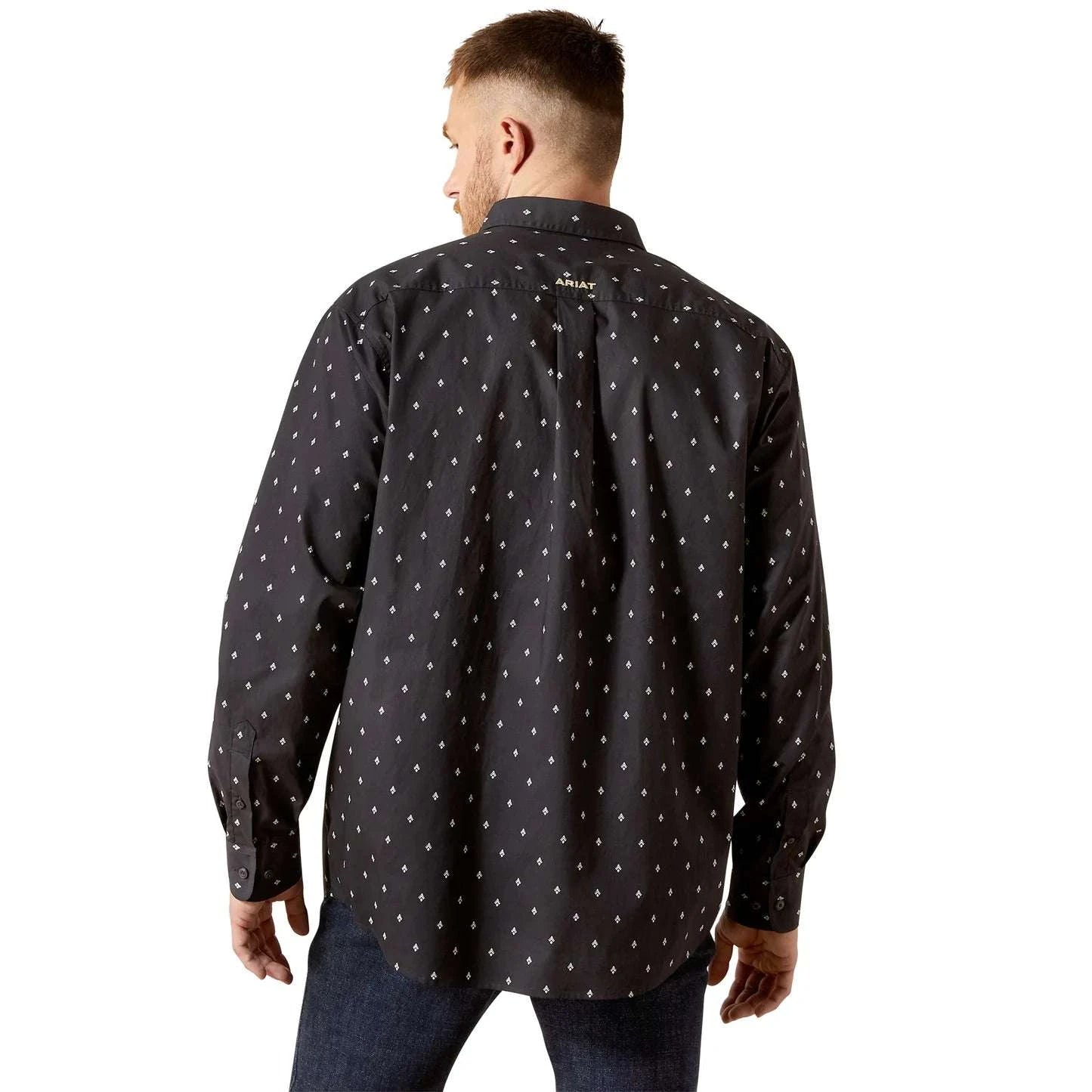 ARIAT MENS BLACK TAYLOR LS SHIRT -10065856 Laherradurawwnc.com