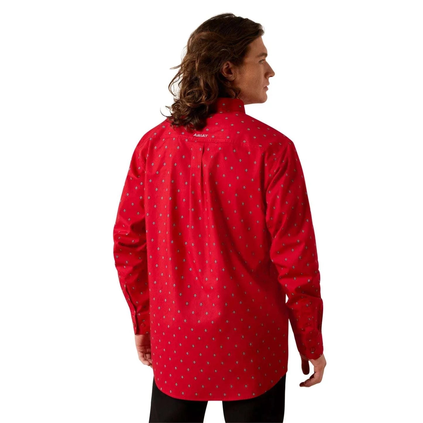 ARIAT MEN RED TRUETT FTD LS SHIRT-10065847 Laherradurawwnc.com