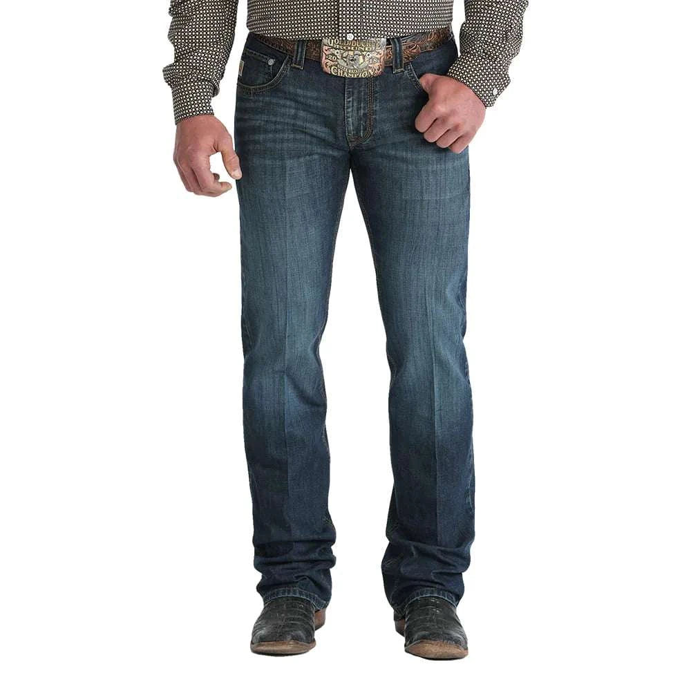 CINCH JEAN CARTER RELAXED MID RISE BOOTCUT DARK BLUE- MB71934024 Laherradurawwnc.com