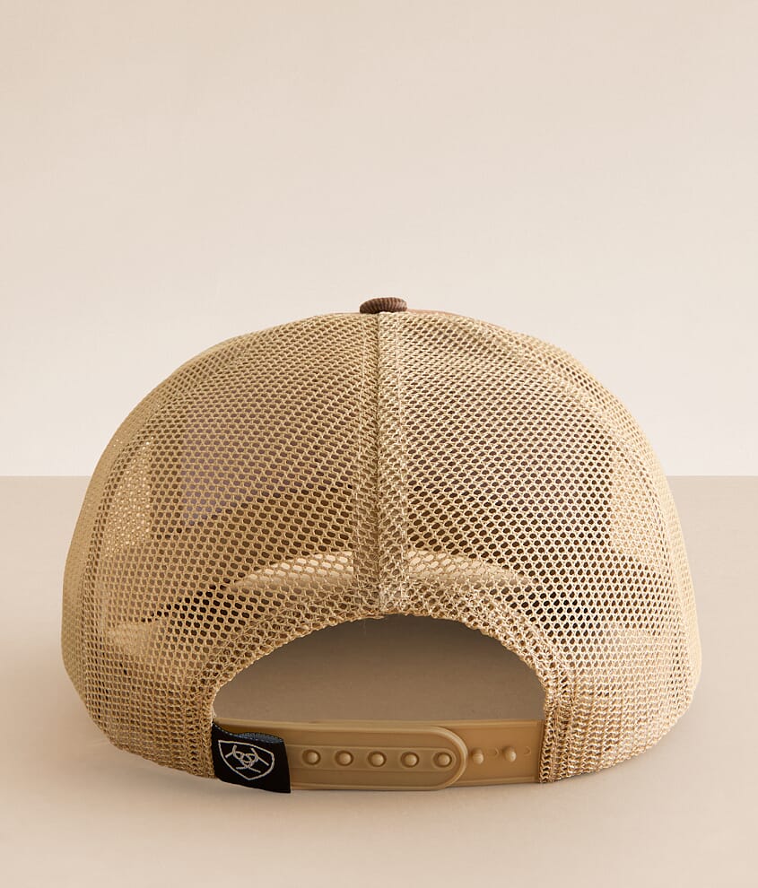 ARIAT BROWN AND TAN CAP BUILT TO LAST