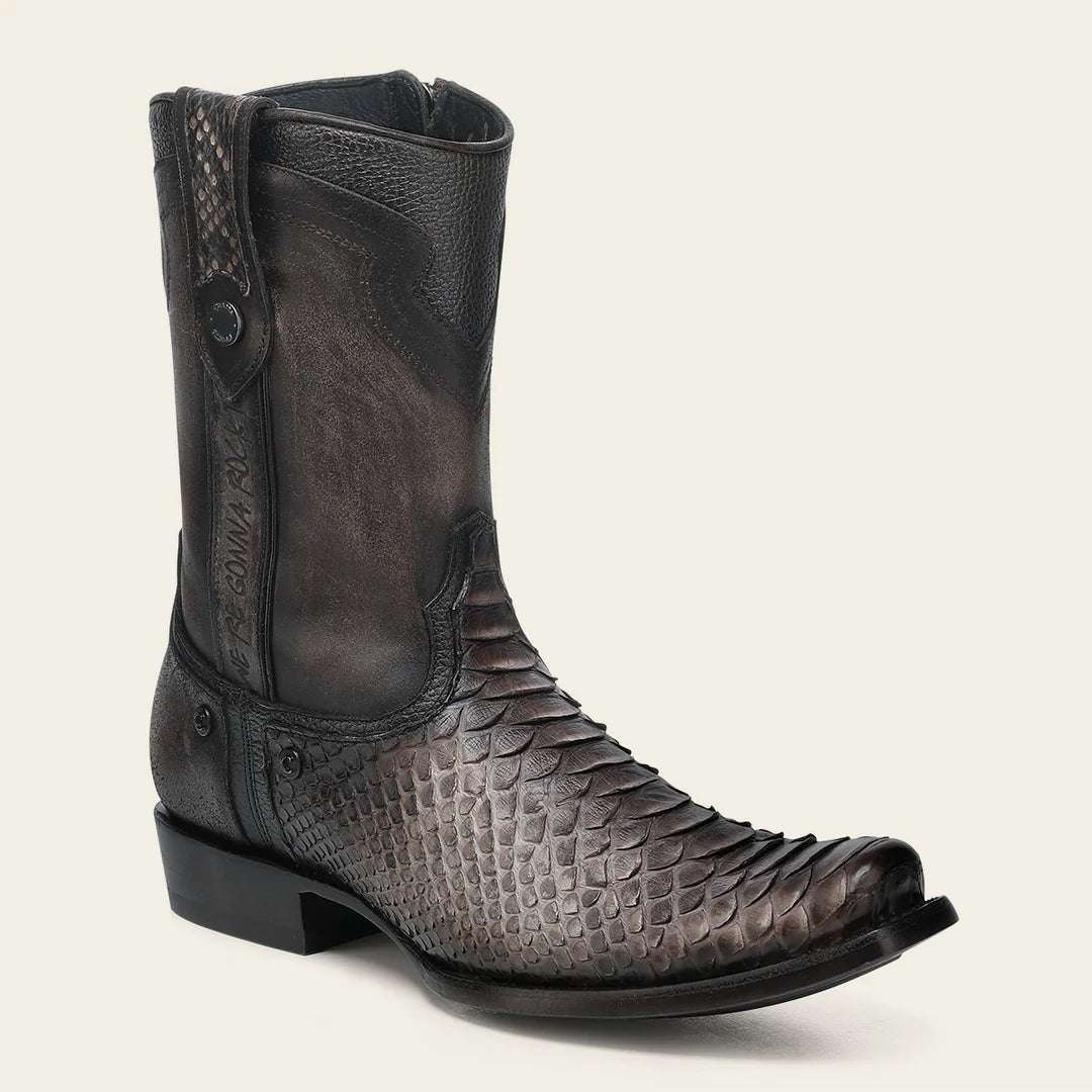 BOTA CUADRA MENS PITÓN BACK YORK CAFÉ CHOCOLATE NARROW TOE CC214 Laherradurawwnc.com