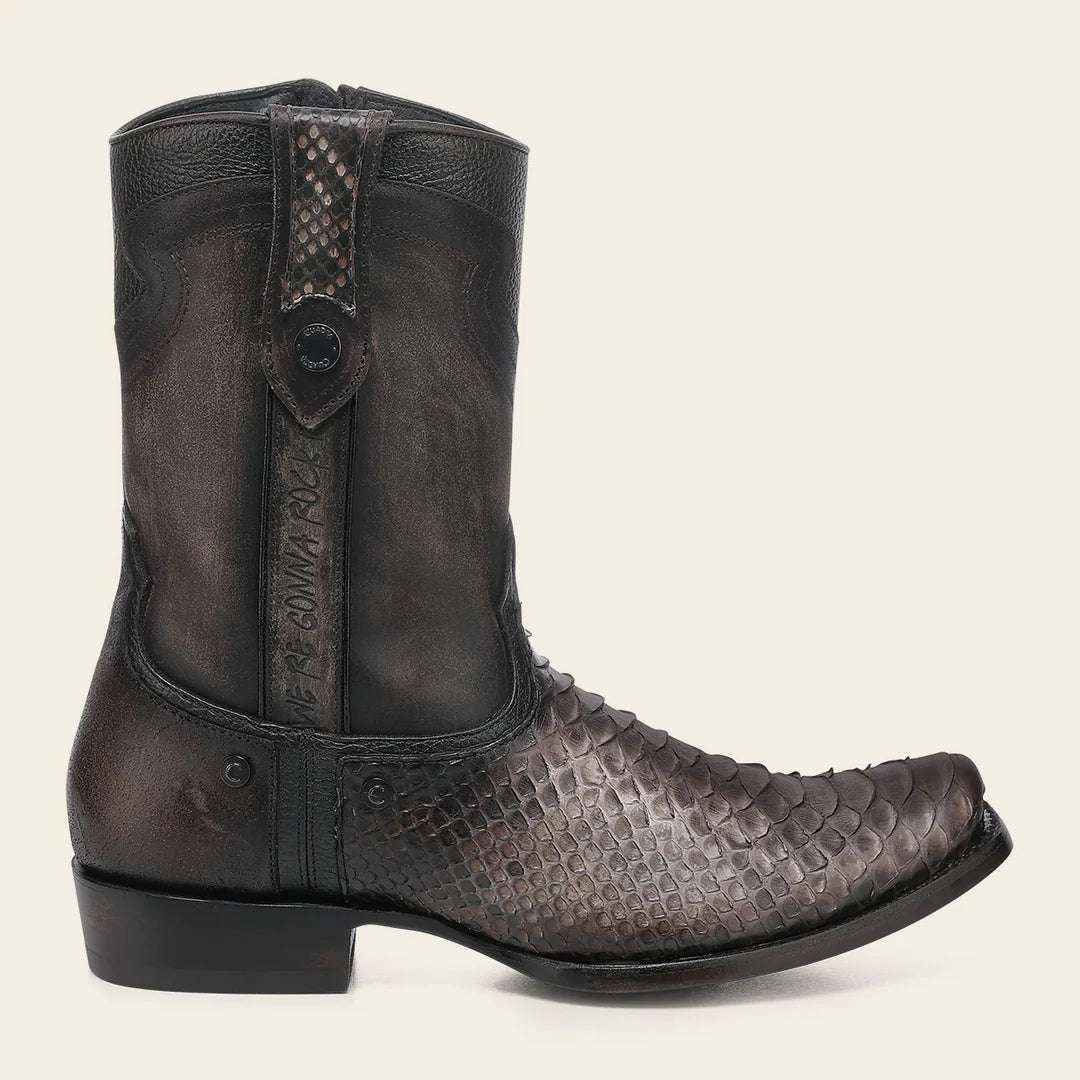 BOTA CUADRA MENS PITÓN BACK YORK CAFÉ CHOCOLATE NARROW TOE CC214 Laherradurawwnc.com
