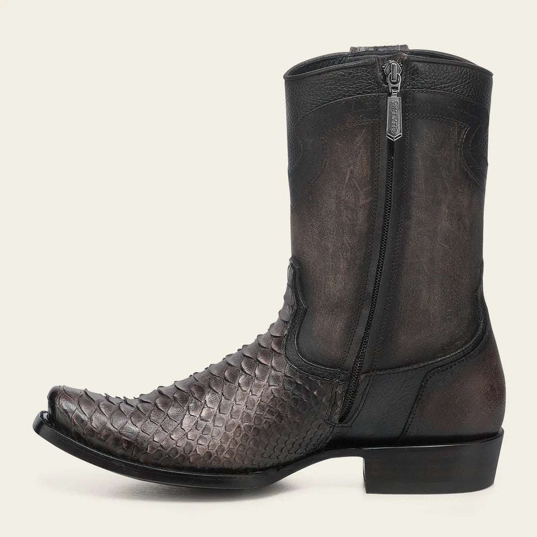 BOTA CUADRA MENS PITÓN BACK YORK CAFÉ CHOCOLATE NARROW TOE CC214 Laherradurawwnc.com