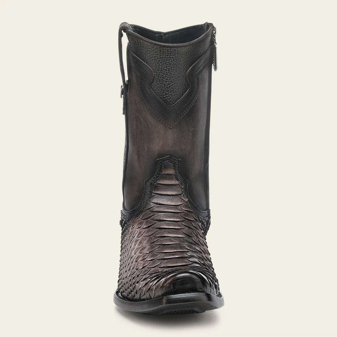 BOTA CUADRA MENS PITÓN BACK YORK CAFÉ CHOCOLATE NARROW TOE CC214 Laherradurawwnc.com
