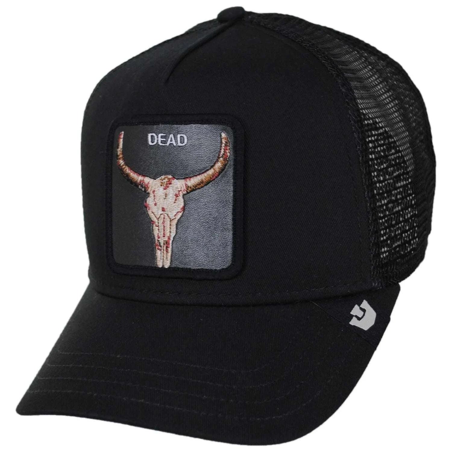 GOORIN CAP - DEAD SKULL TRUCKER BLACK Laherradurawwnc.com
