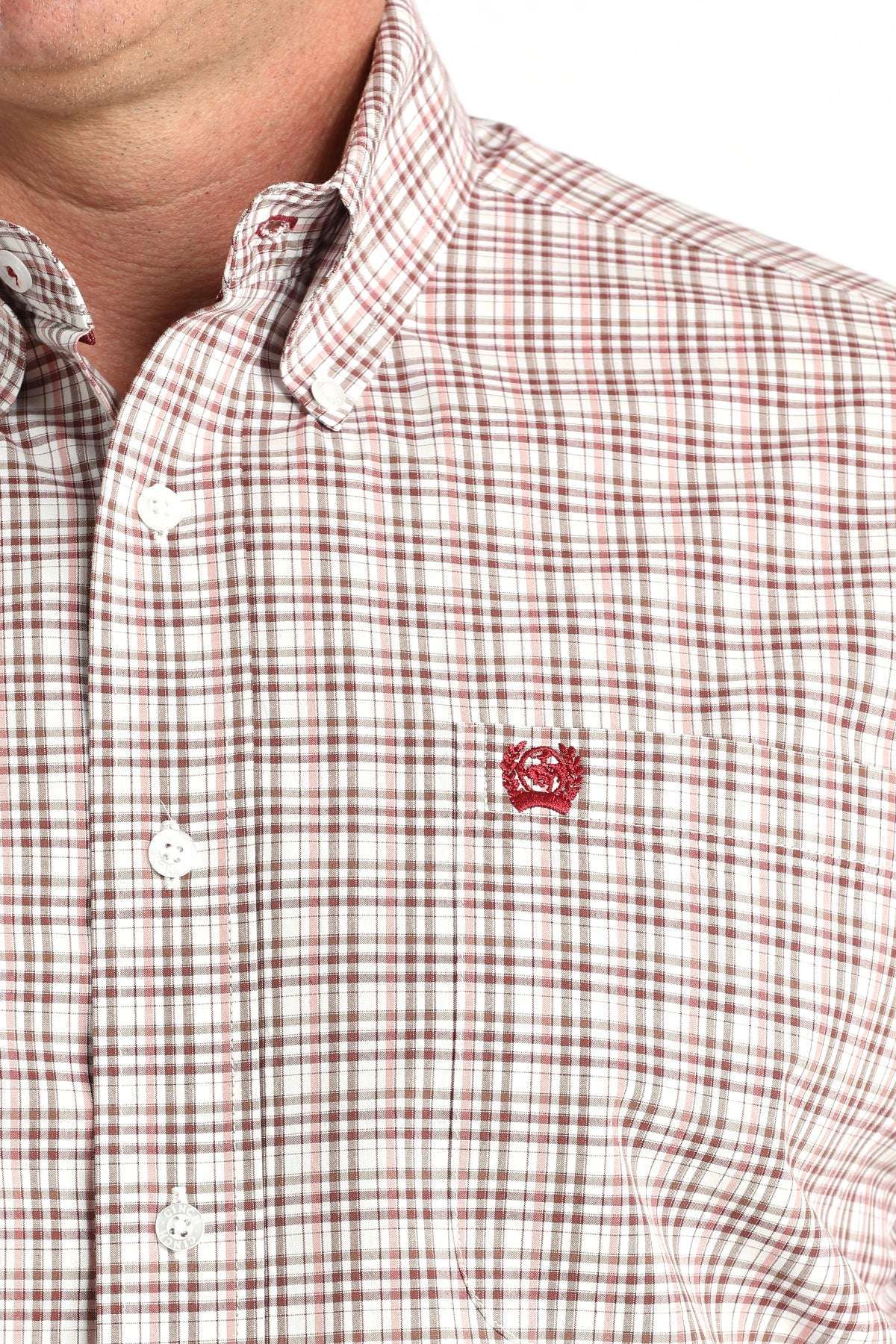 CINCH MENS SHIRT SLEEVE MTW1106015 WHT Laherradurawwnc.com