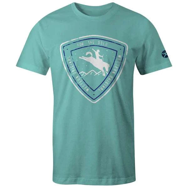 HOOEY KIDS T-SHIRT SHORT SLEEVE CHILD TURQUOISE HT1546TQ-Y Laherradurawwnc.com