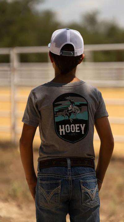 HOOEY T-SHIRT SHORT SLEEVE CHILD GREY HT1688GY-Y Laherradurawwnc.com