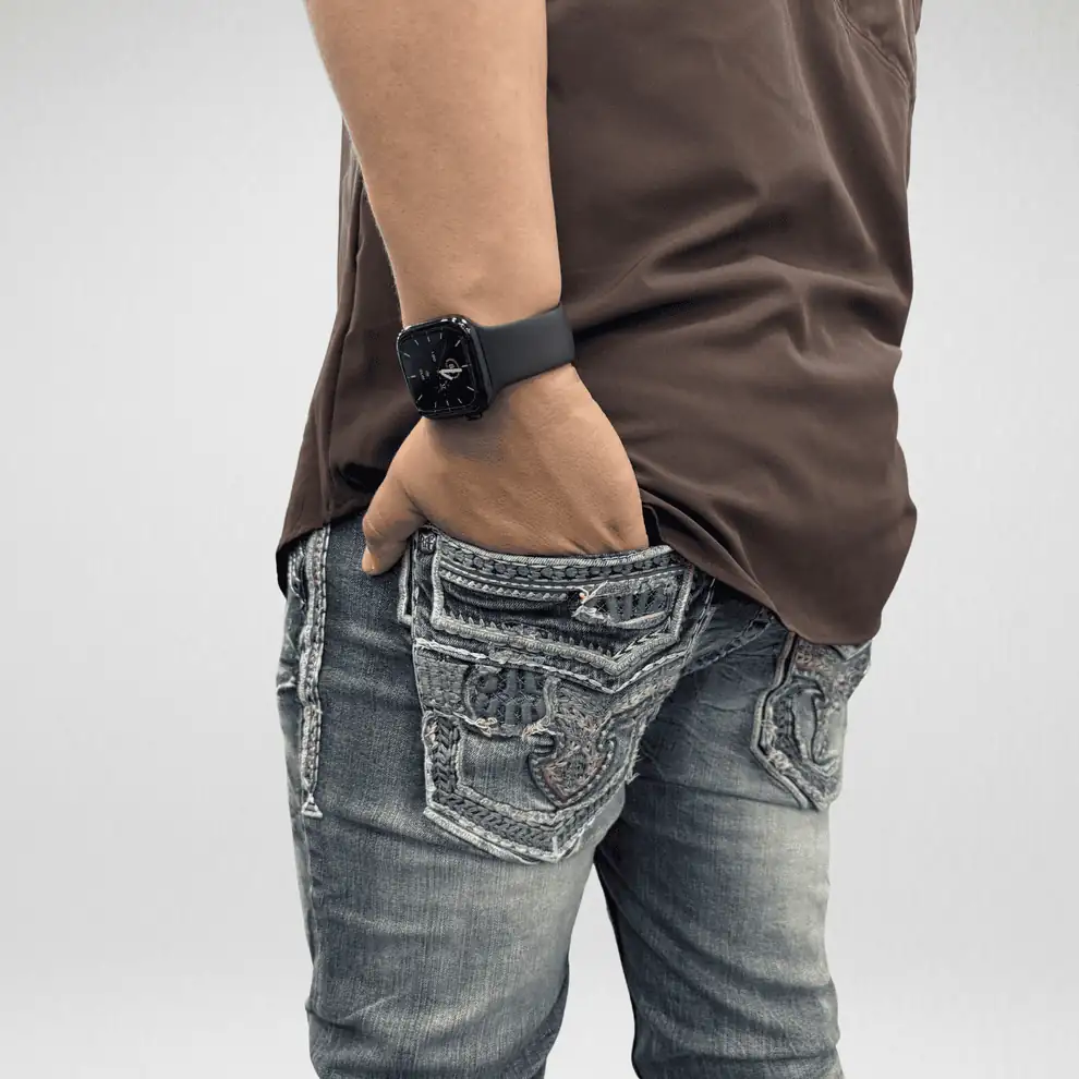 ROCK IN LA MENS JEANS BLUE R-390 Laherradurawwnc.com