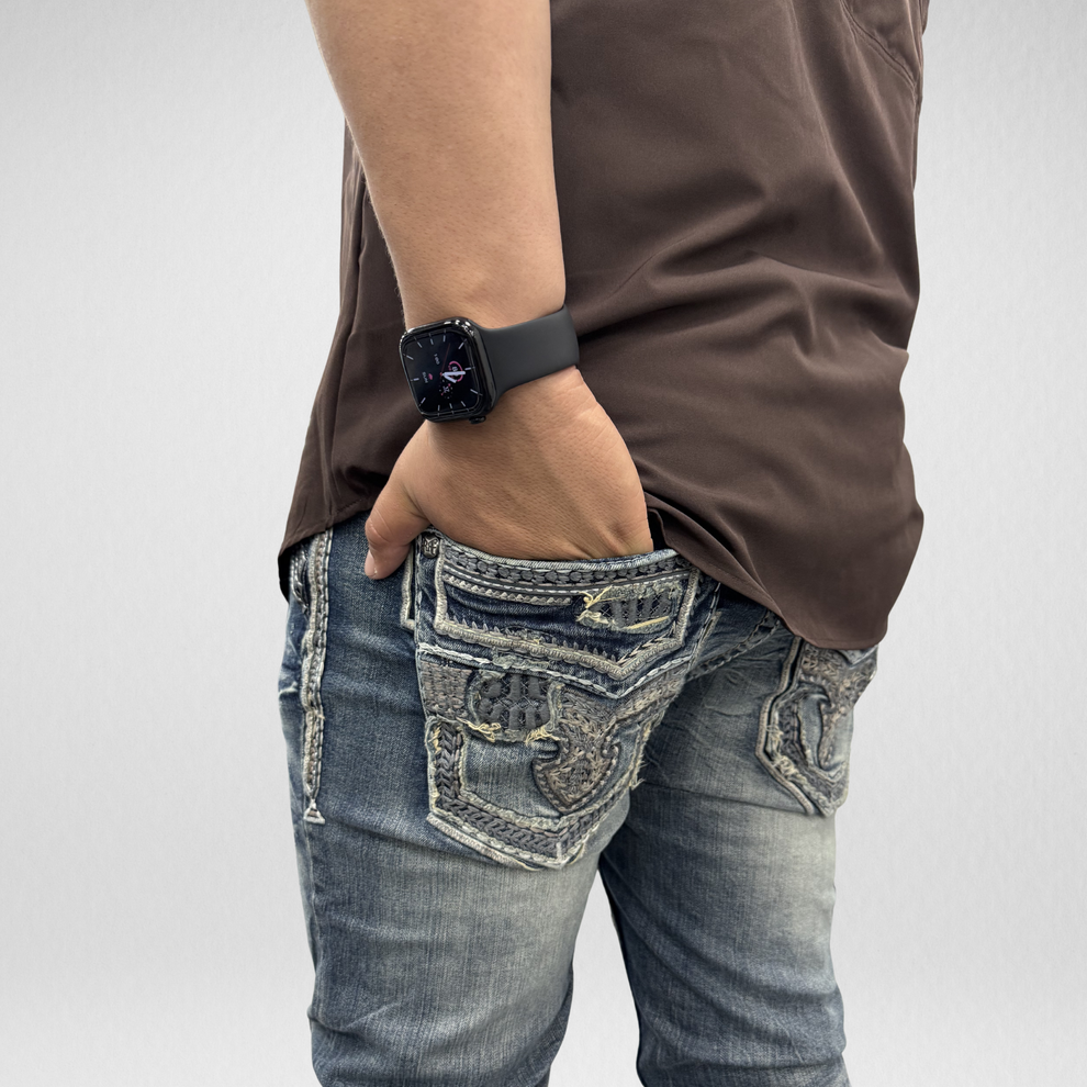 ROCK IN LA MENS PANTS BLUE R-373