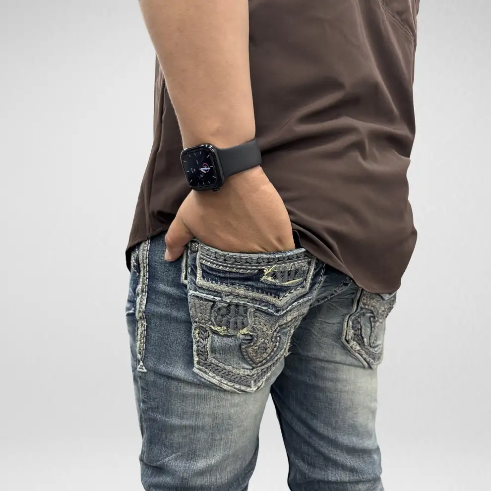 ROCK IN LA MENS PANTS BLUE R-373 Laherradurawwnc.com