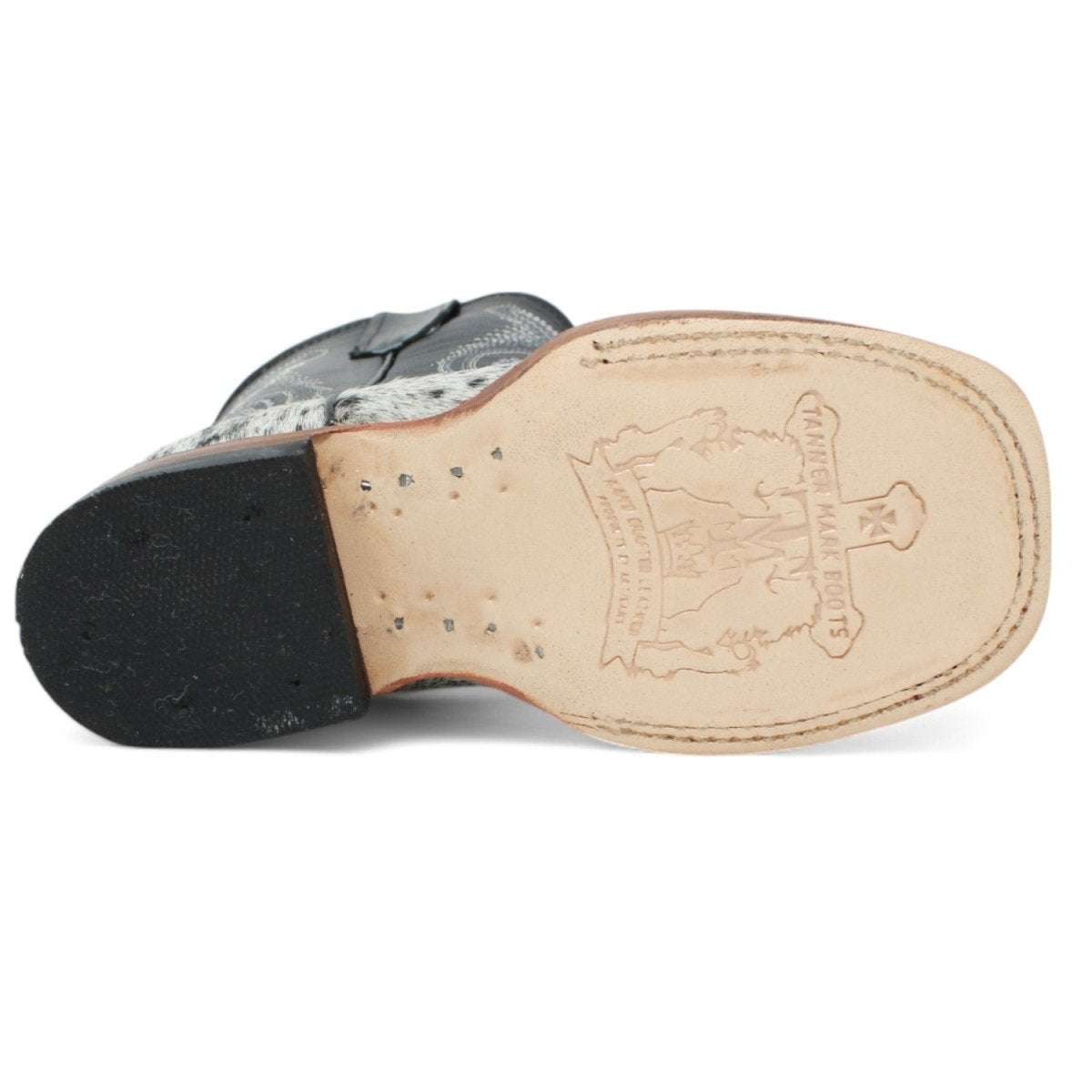 Close-up of a shoe sole with a brand logo