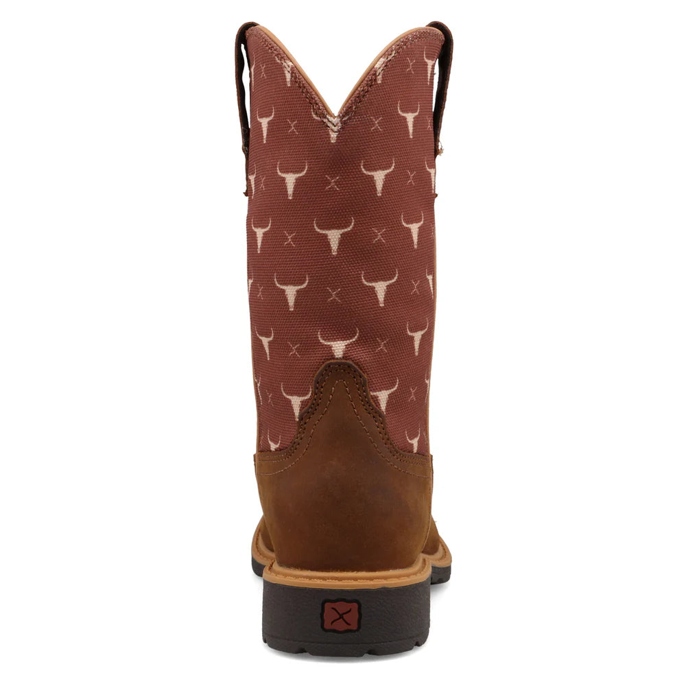 TWISTED X KIDS WORK BOOT OILED SADDLE & SIERRA YCW0014