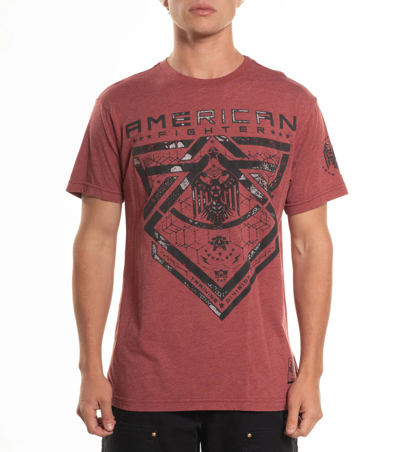 AMERICAN FIGHTER BROADMOOR S/S TEE MEN T-SHIRT ROSW FM16247