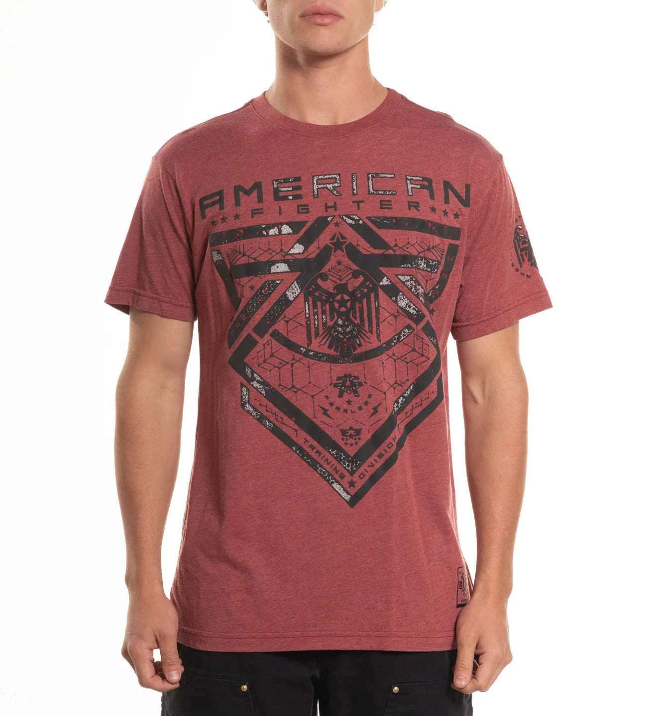 AMERICAN FIGHTER BROADMOOR S/S TEE MEN T-SHIRT ROSW FM16247 Laherradurawwnc.com