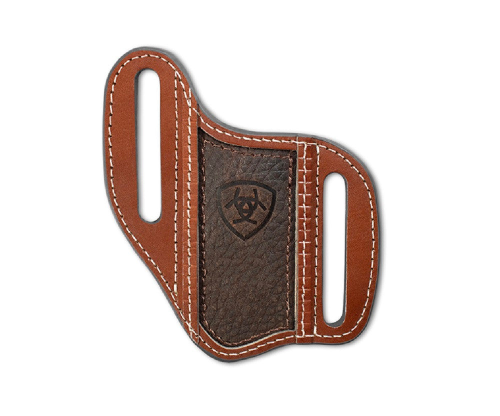 ARIAT EMBOSSED SHIELD BROWN SHEATH