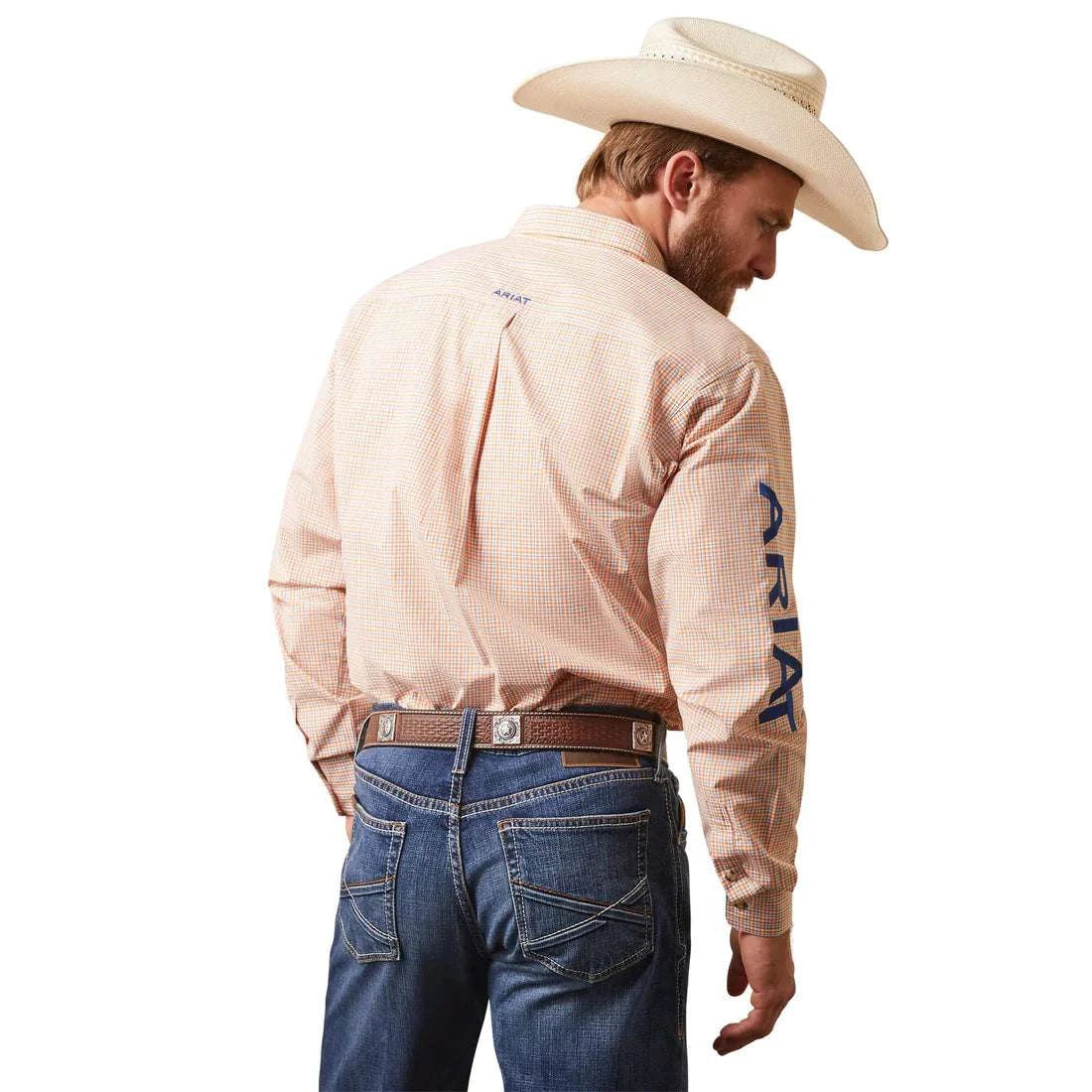 ARIAT PRO TEAM SHAY FTD LS SHRT ORANGE -10043797 Laherradurawwnc.com
