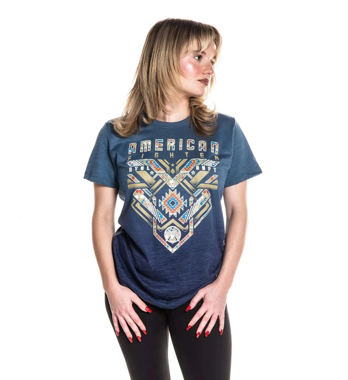 AMERICAN FIGHTER MESA S/S TEE WOMEN T-SHIRT BHEB FW16480 Laherradurawwnc.com