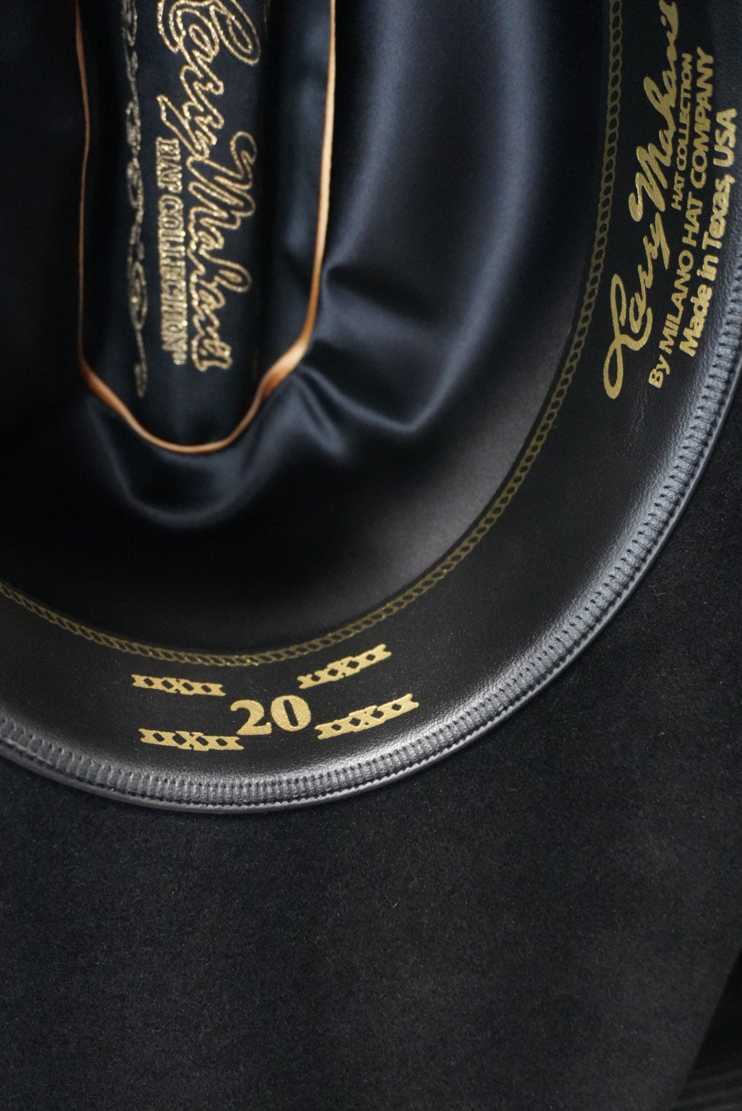 LARRY MAHAN´S 20X BLACK FELT HAT MALBORO