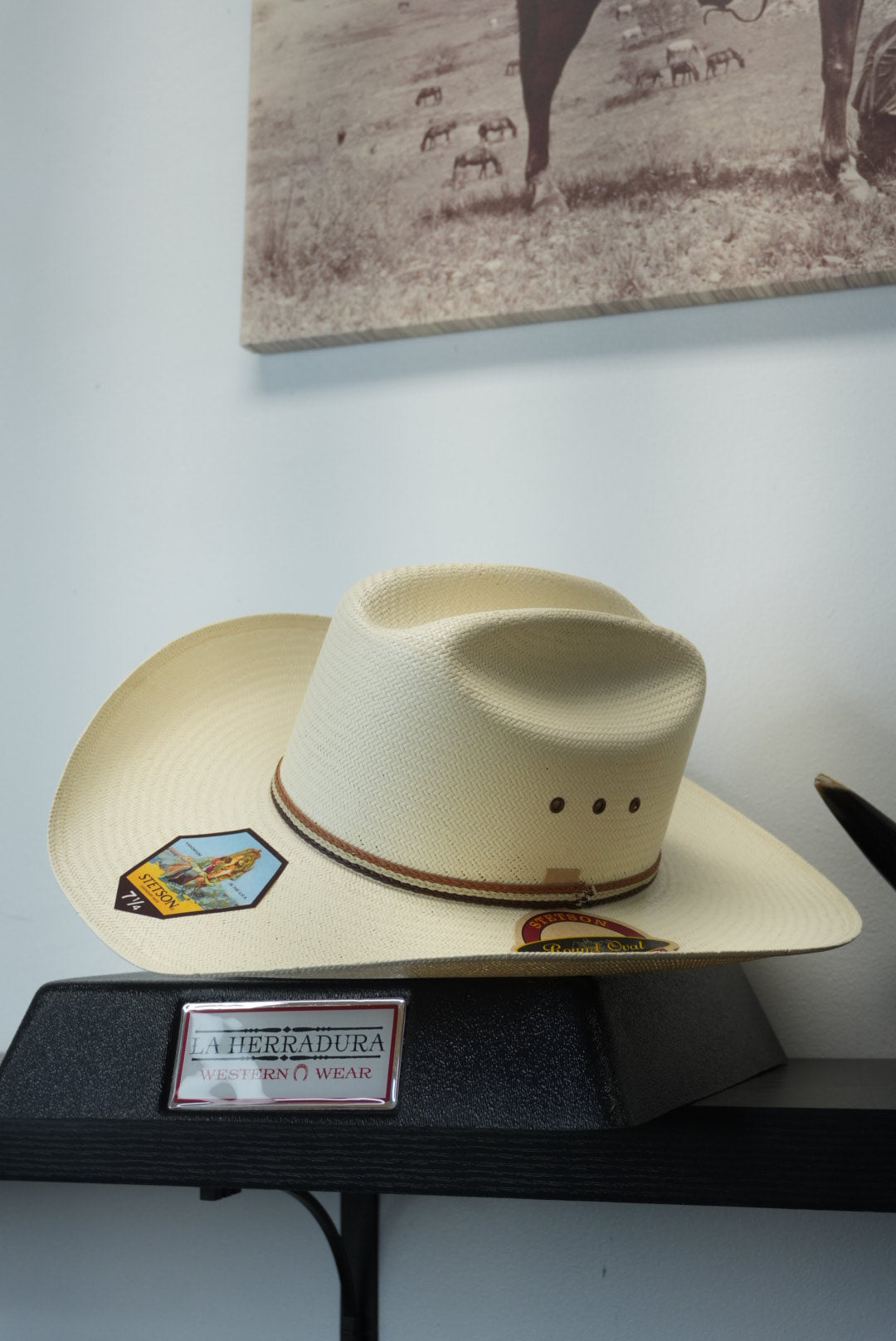 STETSON HOBBS NATURAL 10X STRAW HAT
