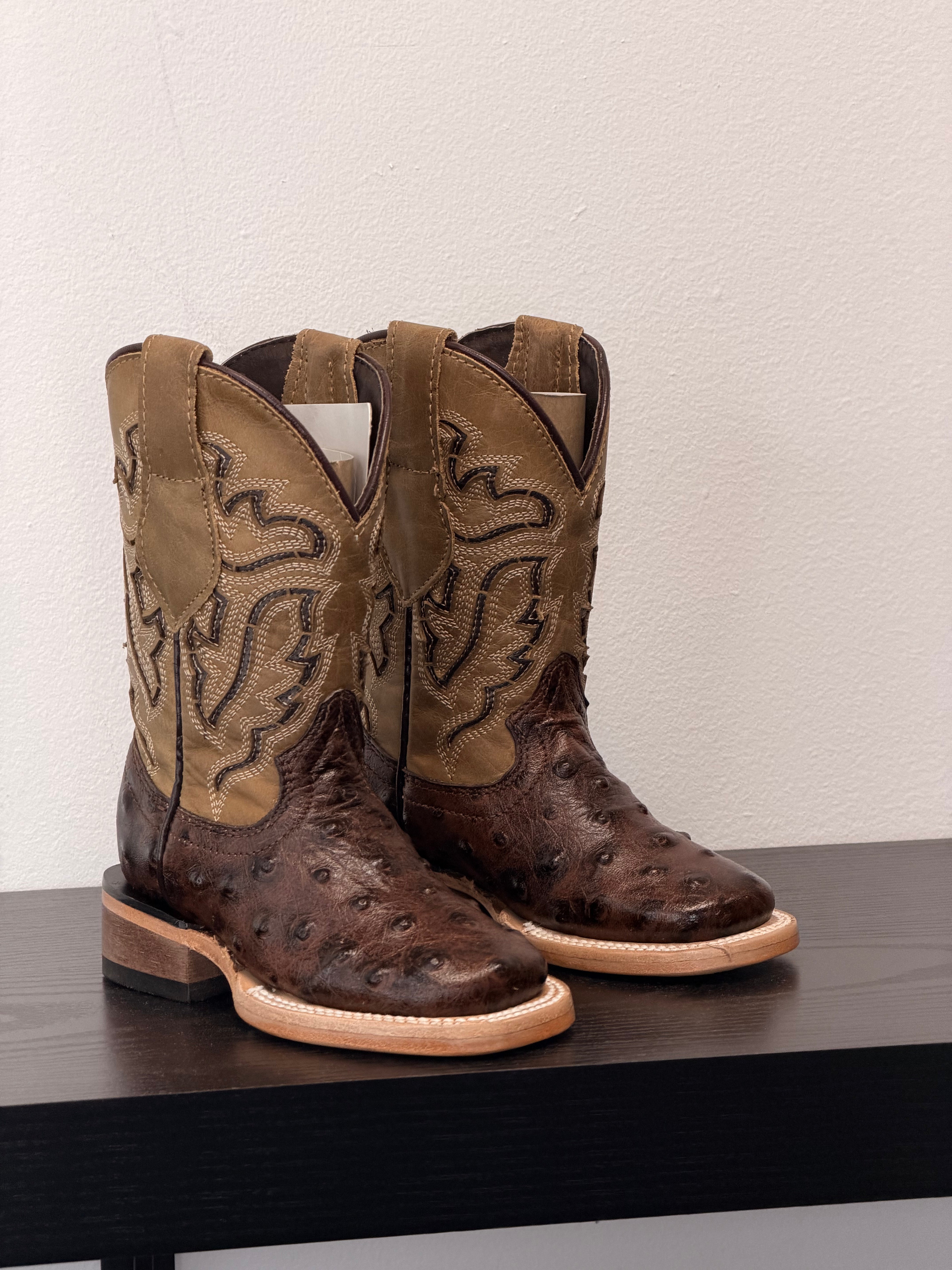 ROCKEM KIDS little Austin cafe “ imit avestruz cuero BULL DOG