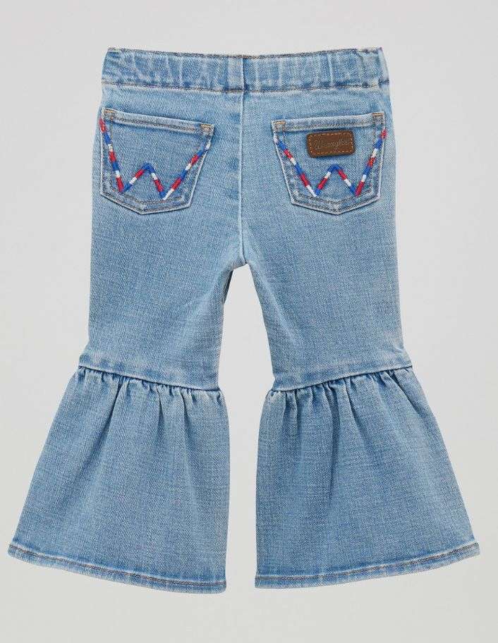 WRANGLER BABY GIRLS LIGHT WASH JEANS- 112379568 Laherradurawwnc.com