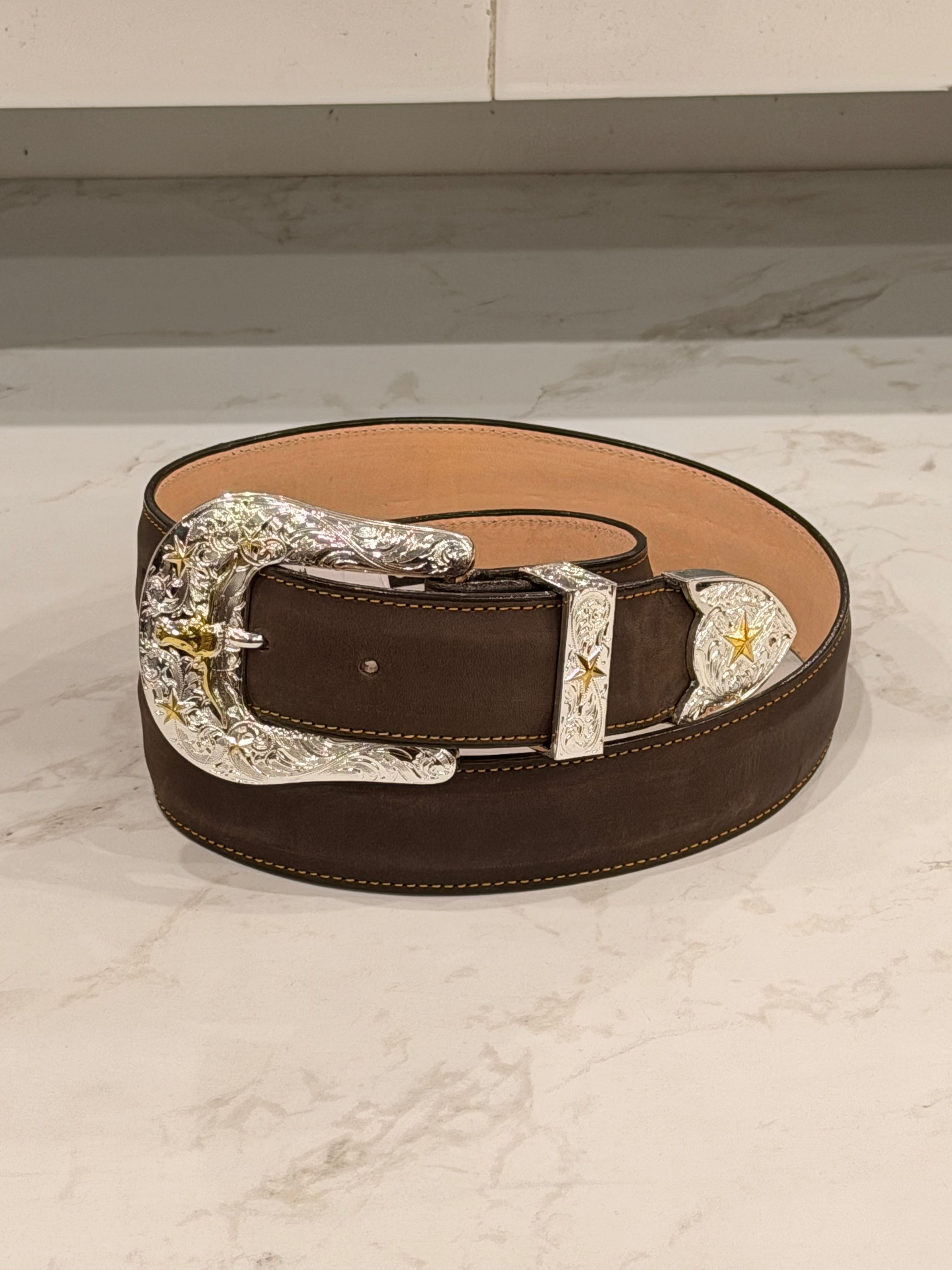 CINTURON ARANGO PARA HOMBRES CRAZY GRASSO CHOCOLATE