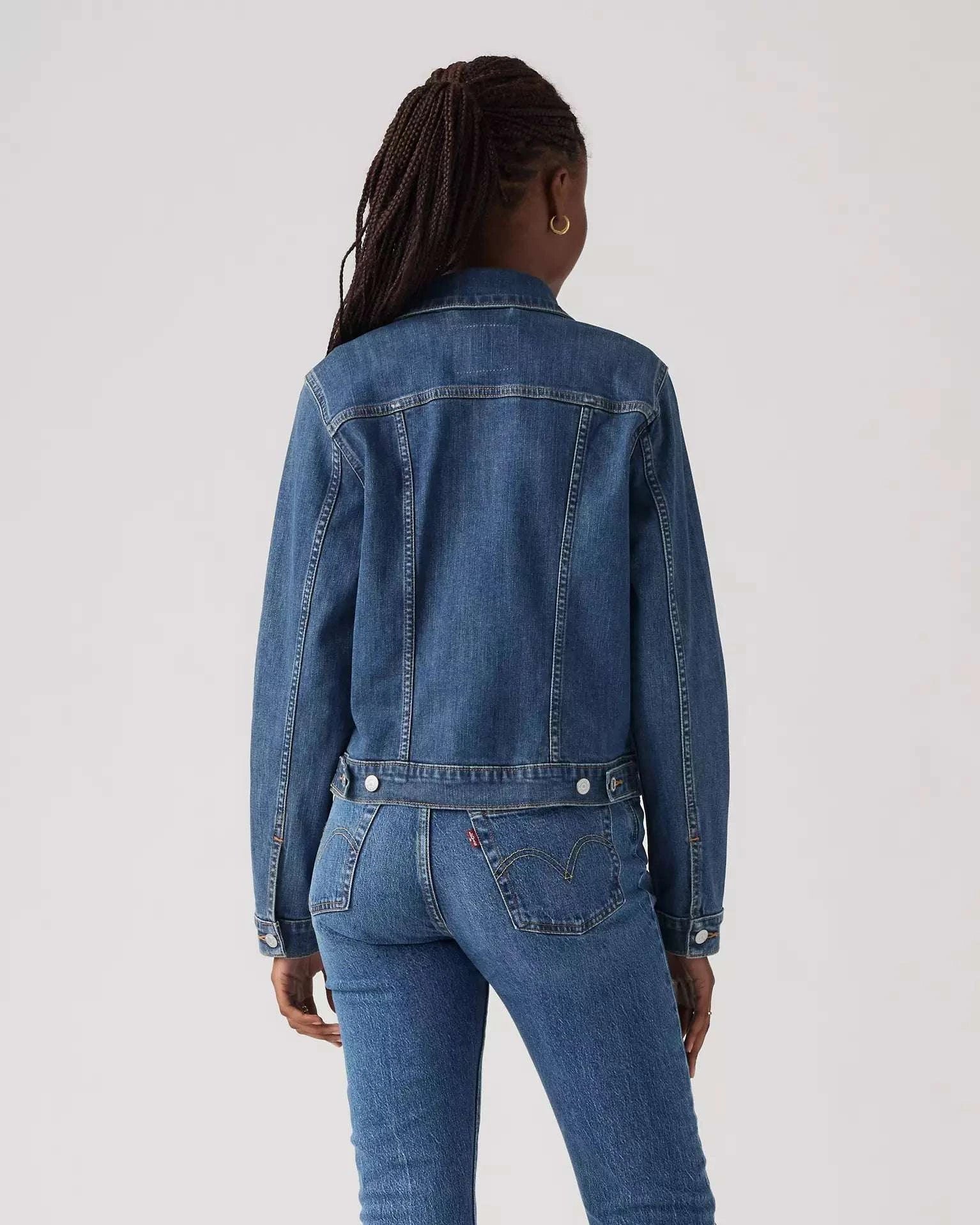 LEV'S ORIGINAL TRUCKER JACKET DEEP BLUE LADIES - 299450014 Laherradurawwnc.com