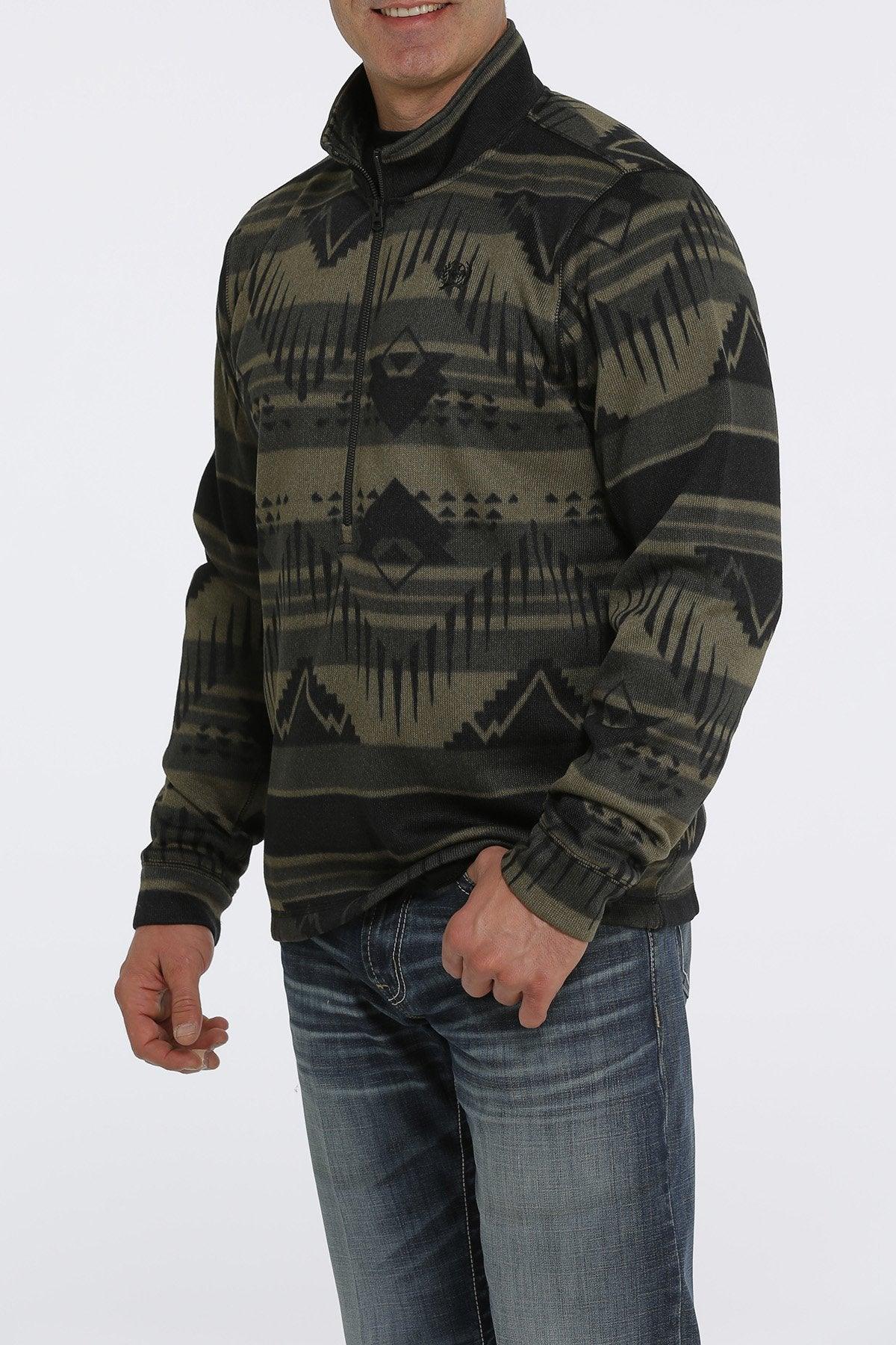 CINCH MENS PULLOVER GREEN MWK1558002 OLV