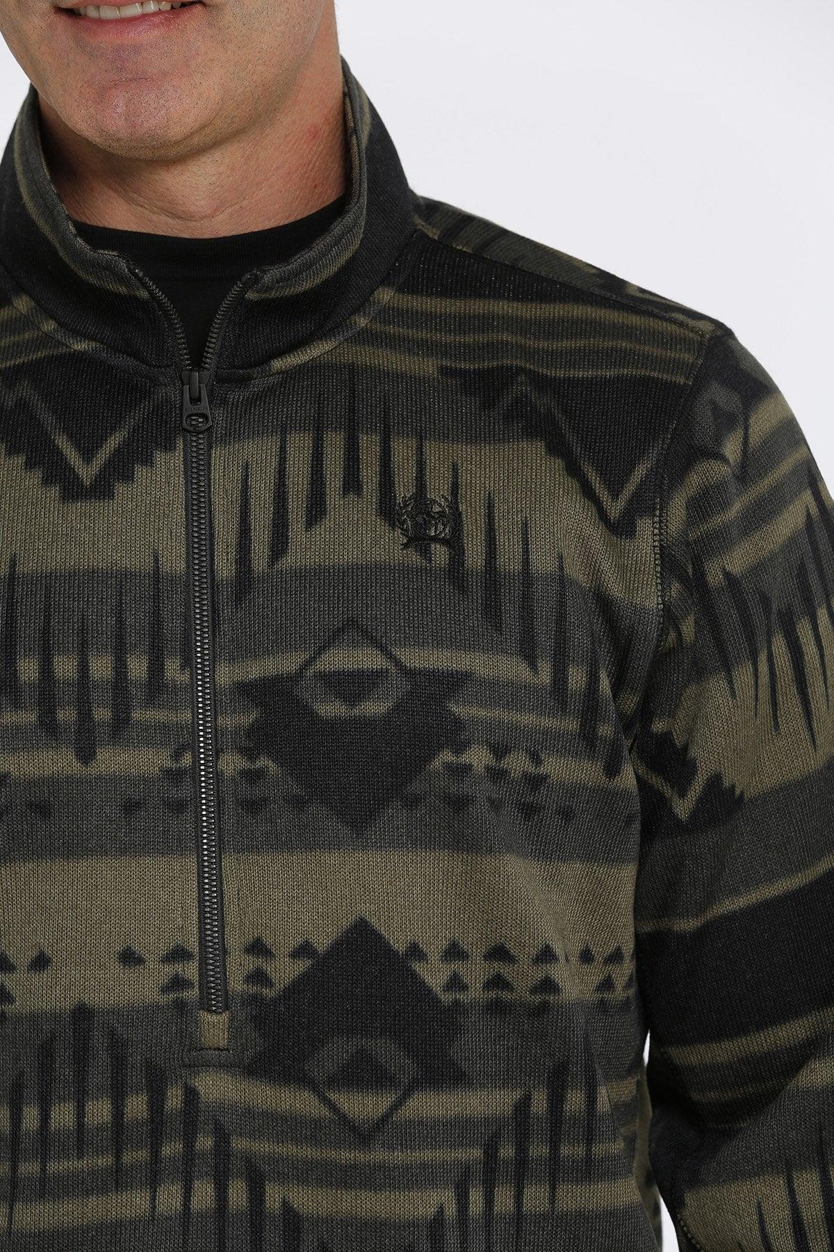 CINCH MENS PULLOVER GREEN MWK1558002 OLV