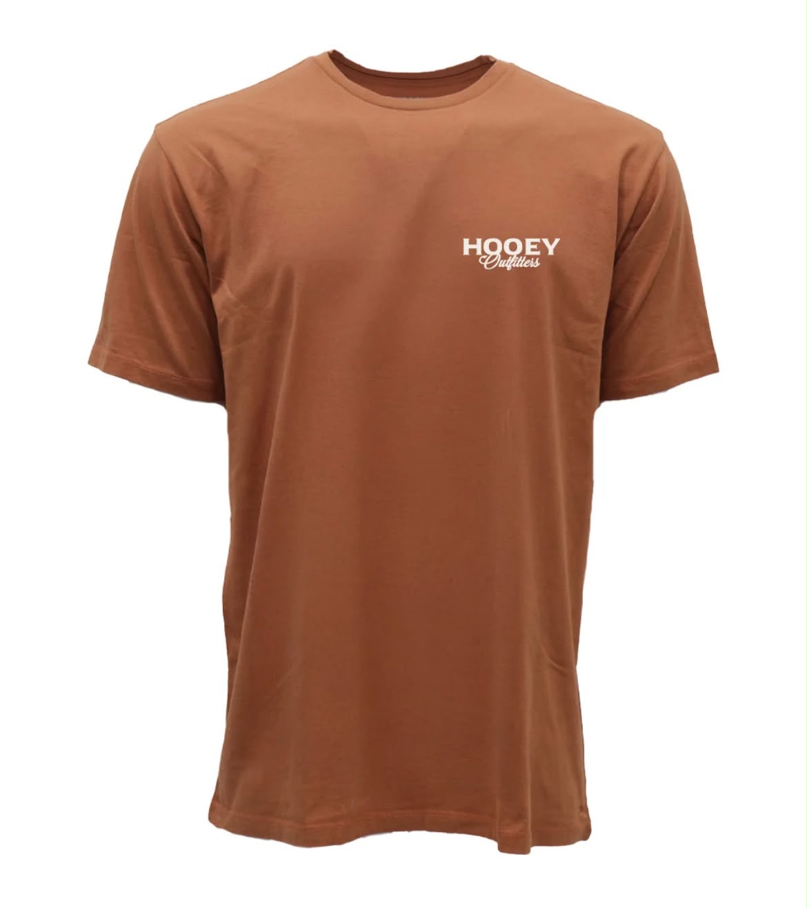 MEN HOOEY T-SHIRT RUST CREW NECK WITH BIRD DOG LOGO ON BACK- HT2656RU