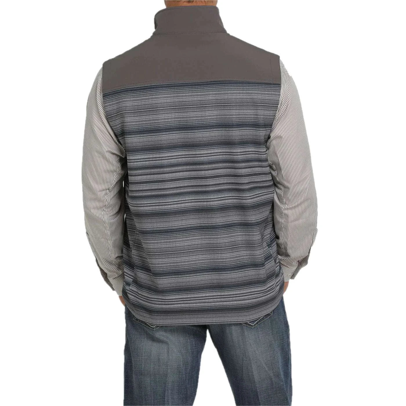 MEN’S CINCH VEST GREY AZTEC-MWV1563002 Laherradurawwnc.com