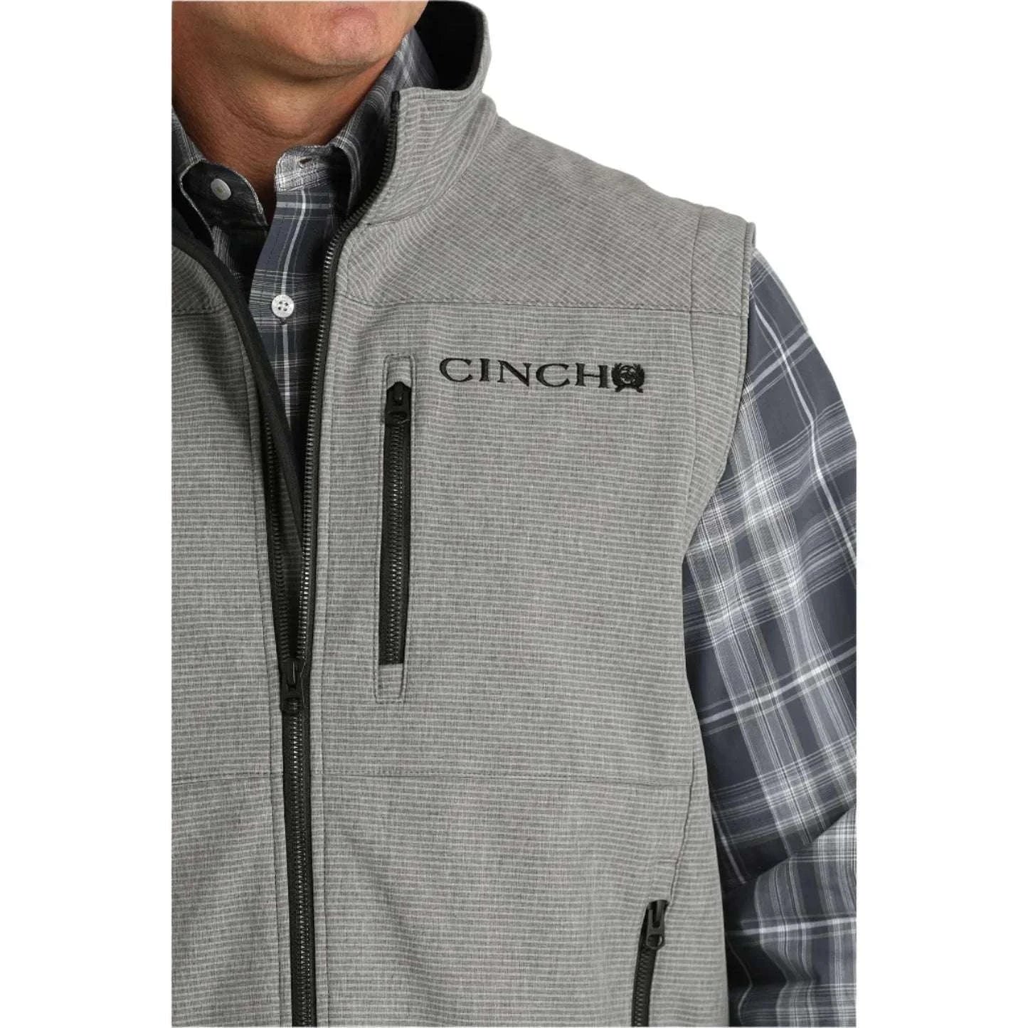 CINCH MENS VEST GRY-MWV1515023 Laherradurawwnc.com