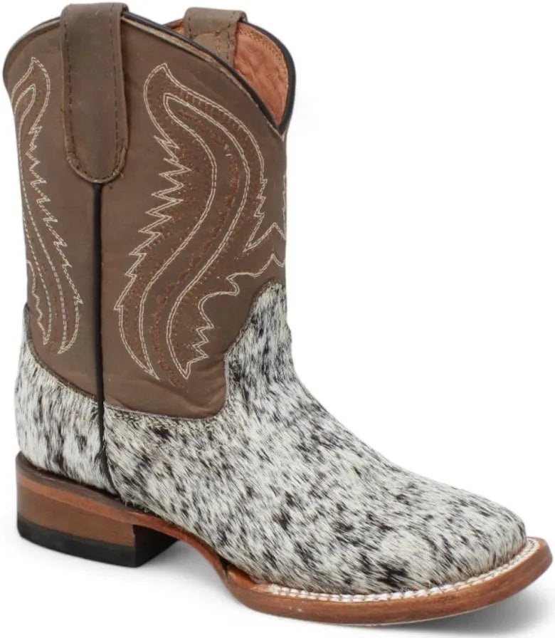TANNER MARK YOUTH BROWN & WHITE HAIR ON COWHIDE 300L TMY205322