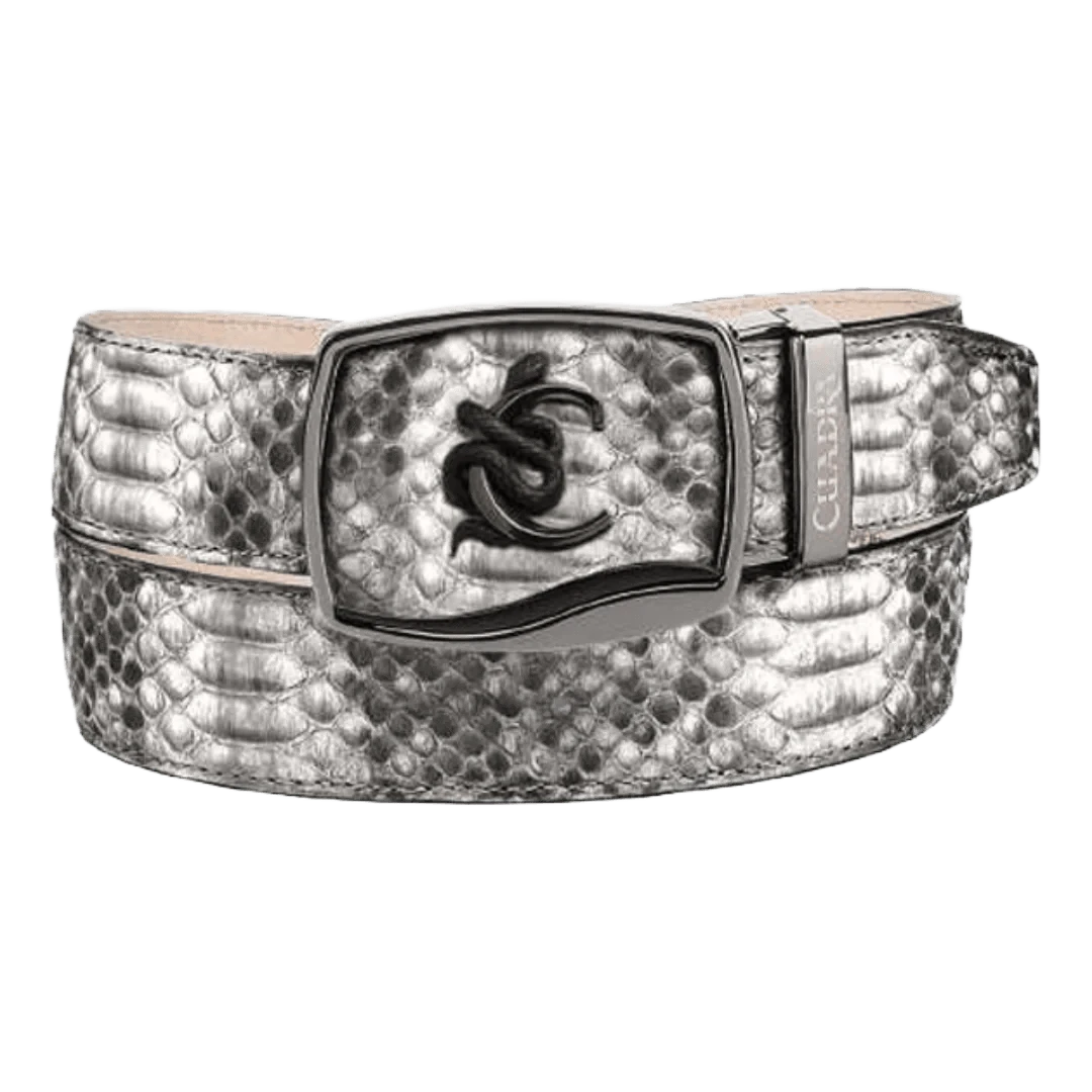 CUADRA BELT PYTHON BACK PLUNG NATURAL -BC482 Laherradurawwnc.com